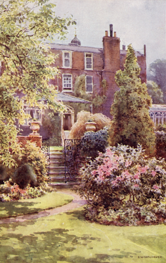 Picture of   Gads Hill Place&#44; Higham&#44; Kent&#44; England. Country Home of Charles Dickens. Frontispiece By E.W. Haslehust From The Book Charles Dickens By George Gissing Poster Print&#44; 11 x 18