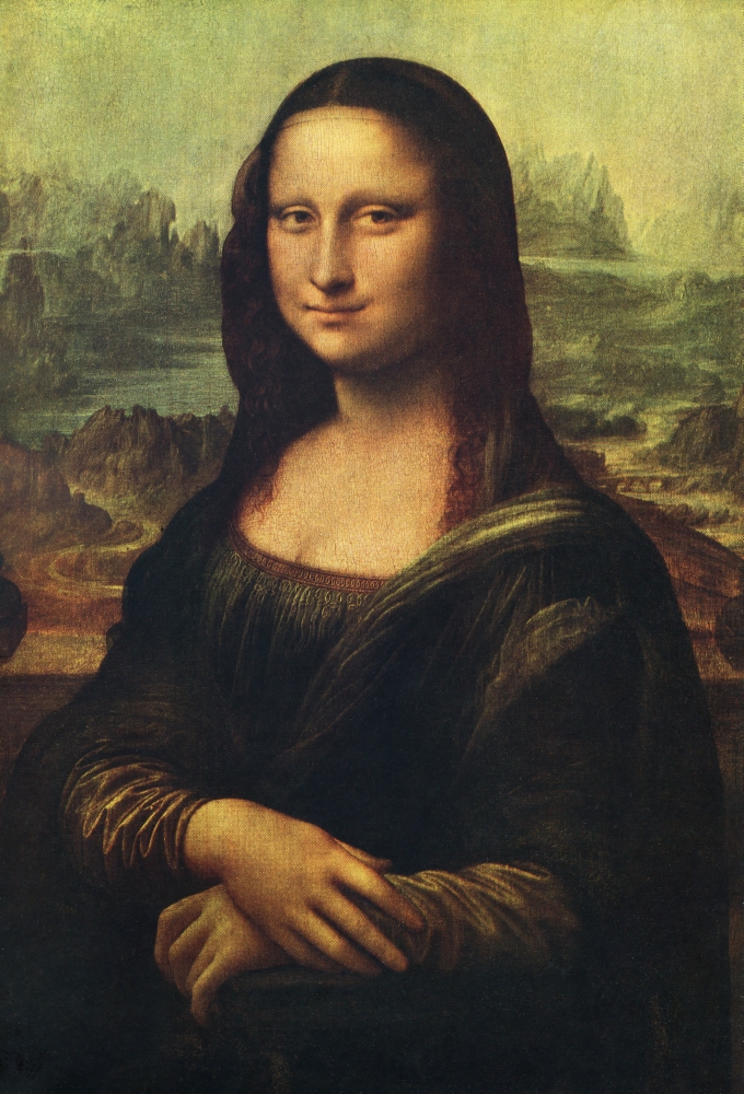 Mona Lisa By Leonardo Da Vinci From The Worlds Greatest Paintings Published By Odhams Press, London, 1934 Poster Print, 12 x 17