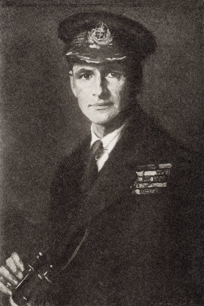 DPI1903660 Admiral Edward Ratcliffe Garth Russell Evans 1st Baron Mountevans 1881 to 1957 Poster Print, 11 x 18