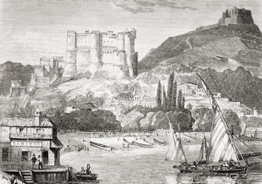 DPI1903713 Spezia, Italy, In The 1860s From El Museo Universal Published Madrid 1862 Poster Print, 17 x 12