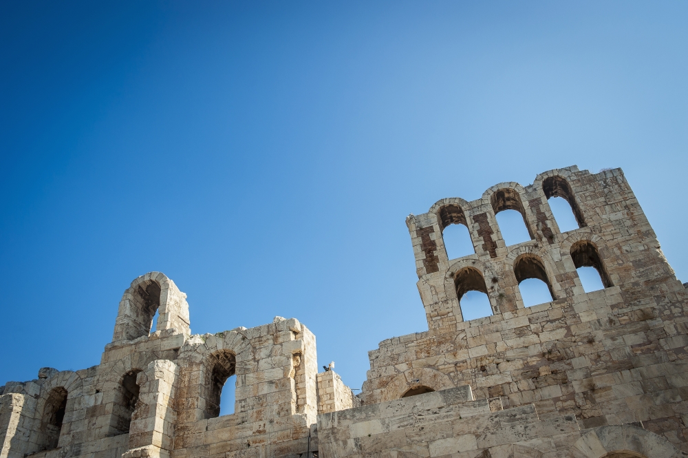 Acropolis - Athens Greece Poster Print - 19 x 12 in.