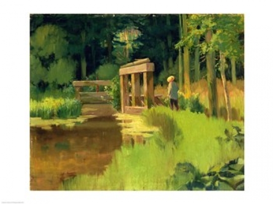 In A Park Poster Print by Edouard Manet - 36 x 24 in. - Large