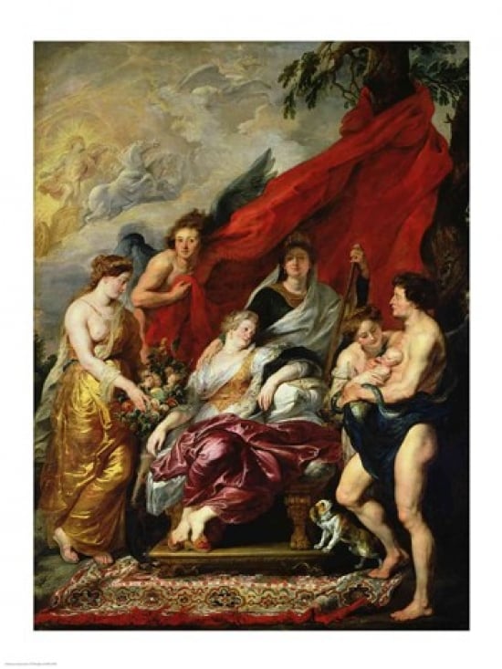 Picture of Posterazzi BALXIR17694 The Birth of Louis Xiii Poster Print by Peter Paul Rubens - 18 x 24 in.