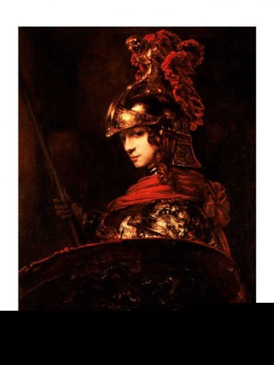 Picture of Posterazzi BALXIR178915 Pallas Athena Or Armored Figure Poster Print by Rembrandt Van Rijn - 18 x 24 in.