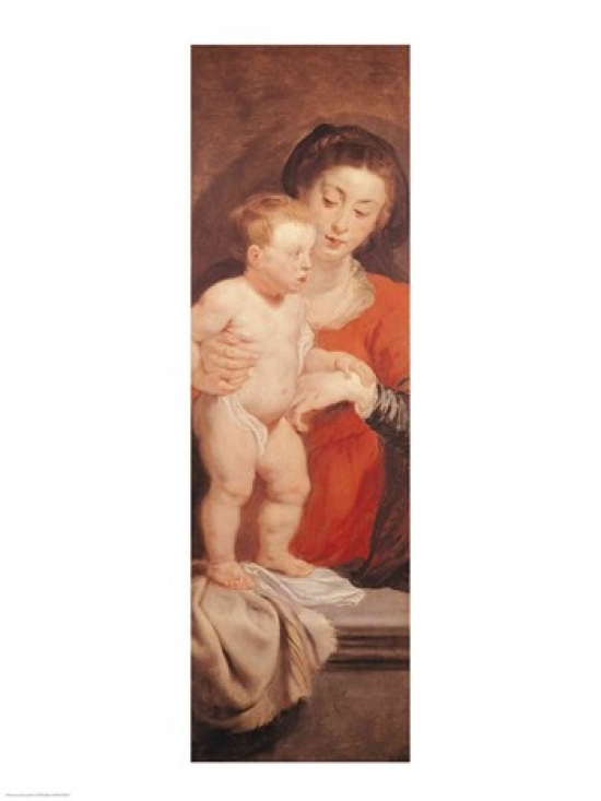 Picture of Posterazzi BALXIR179433 Triptych of Christ in The Straw Poster Print by Peter Paul Rubens - 18 x 24 in.