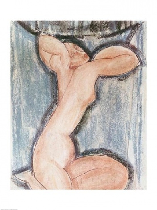 Picture of Posterazzi BALXIR180064LARGE Caryatid Poster Print by Amedeo Modigliani - 24 x 36 in. - Large