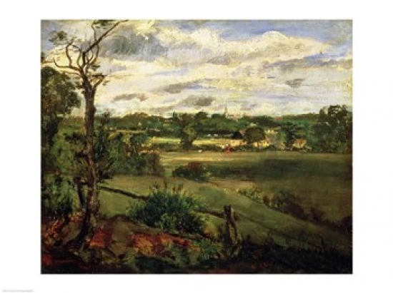 View of Highgate From Hampstead Heath C.1834 Poster Print by John Constable - 24 x 18 in.
