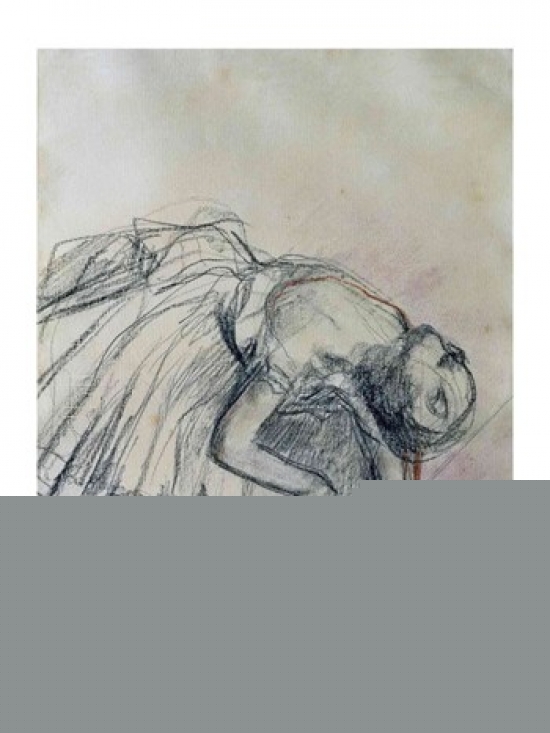BALXIR154111LARGE Dancer Fixing Her Slipper C.1865 Poster Print by Edgar Degas - 24 x 36 in. - Large