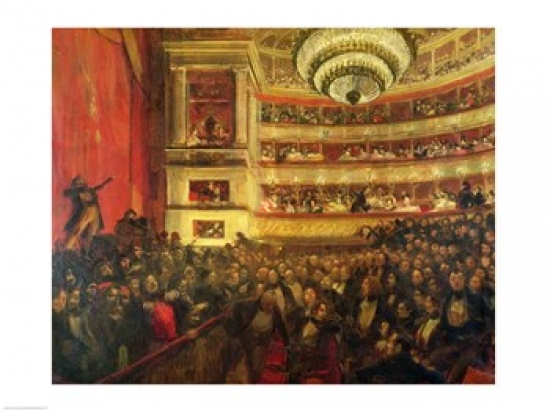 Performance of Hernani Poster Print by Albert Besnard - 24 x 18 in.