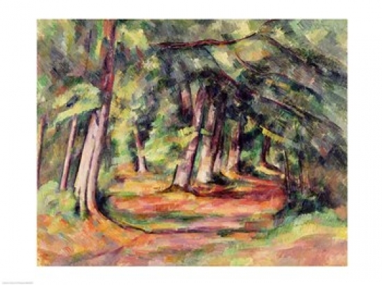 Sous-Bois Poster Print by Paul Cezanne - 36 x 24 in. - Large