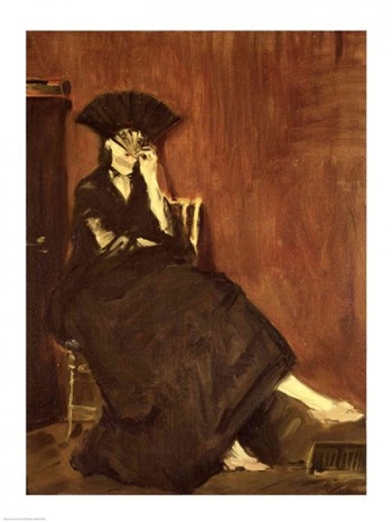 Berthe Morisot Poster Print by Edouard Manet - 24 x 36 in. - Large
