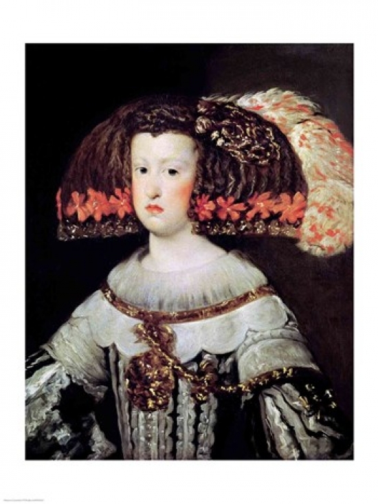 Picture of Posterazzi BALXIR184013LARGE Portrait of Queen Maria Anna of Spain Poster Print by Diego Velazquez - 24 x 36 in. - Large