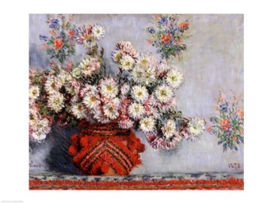 Picture of Posterazzi BALXIR18892 Chrysanthemums 1878 Poster Print by Claude Monet - 24 x 18 in.