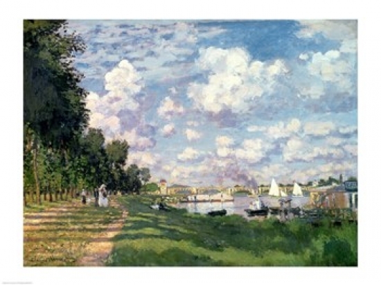 Picture of Posterazzi BALXIR19129LARGE The Marina at Argenteuil 1872 Poster Print by Claude Monet - 36 x 24 in. - Large