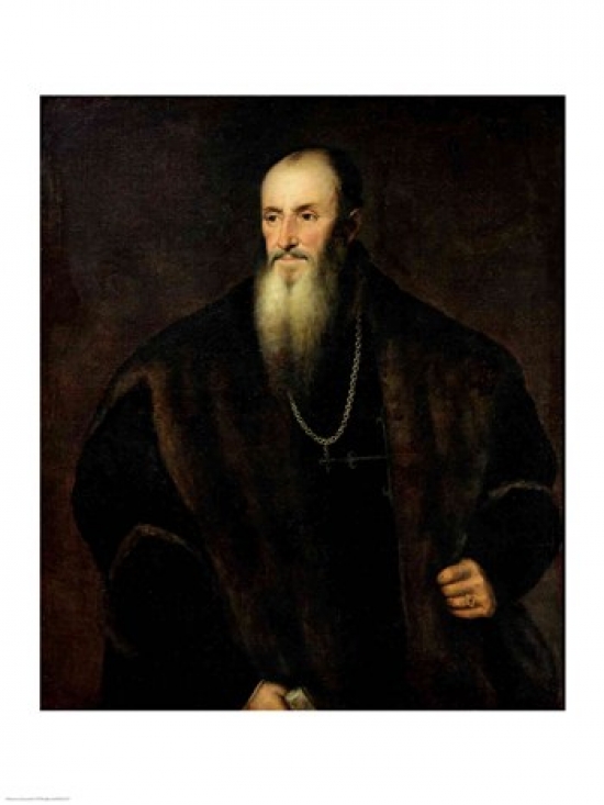 Picture of Posterazzi BALXIR201172 Portrait of Nicolas Perrenot De Granvelle 1548 Poster Print by Titian - 18 x 24 in.