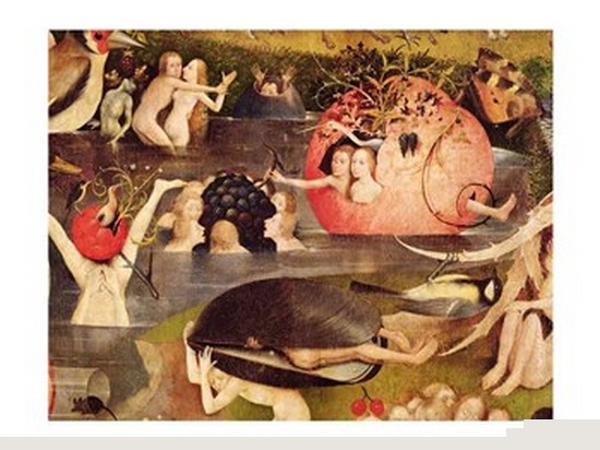 Picture of Posterazzi BALXIR201660LARGE The Garden of Earthly Delights - Allegory of Luxury Detail of The Central Panel C.1500 Print by Hieronymus Bosch - 36 x 24 in. - Large
