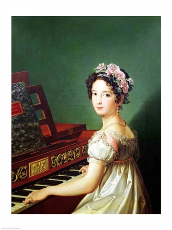 Picture of Posterazzi BALXIR203226 The Artists Daughter at The Clavichord Poster Print by Diego Velazquez - 18 x 24 in.