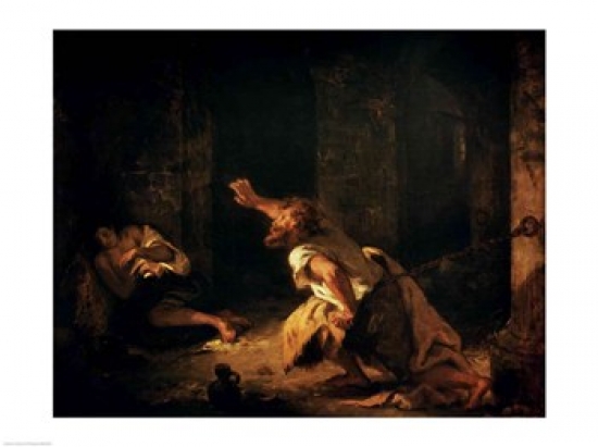 Picture of Posterazzi BALXIR205495 The Prisoner of Chillon 1834 Poster Print by Eugene Delacroix - 24 x 18 in.