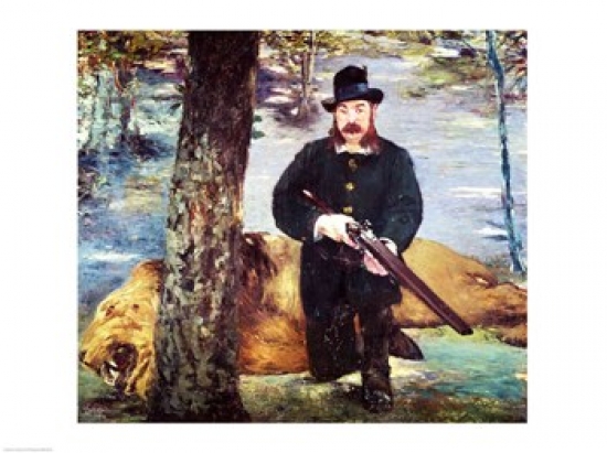 Picture of Posterazzi BALXIR226134 Pertuiset Lion Hunter 1881 Poster Print by Edouard Manet - 24 x 18 in.