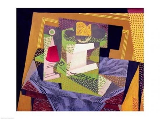 Composition on A Table 1916 Poster Print by Juan Gris - 36 x 24 in. - Large