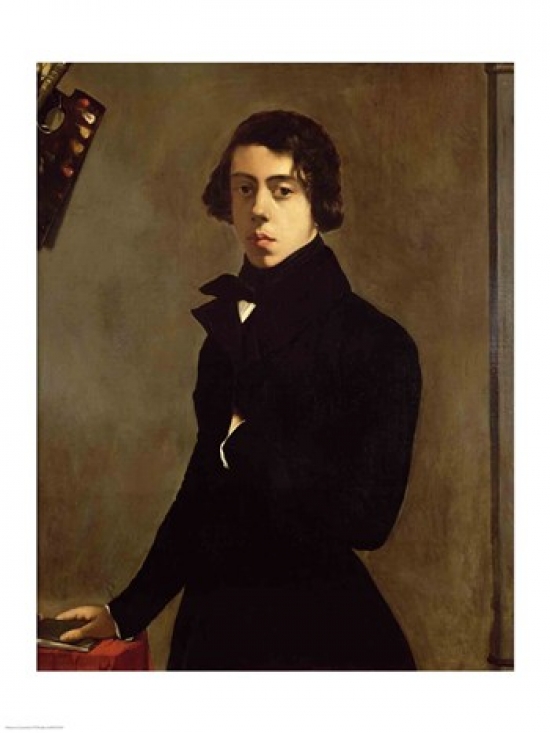 Picture of Posterazzi BALXIR237955 Self Portrait 1835 Poster Print by Theodore Chasseriau - 18 x 24 in.
