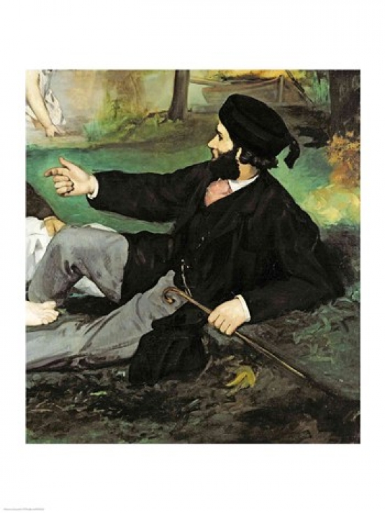 Picture of Posterazzi BALXIR291621 Dejeuner Sur LHerbe 1863 Detail Poster Print by Edouard Manet - 18 x 24 in.