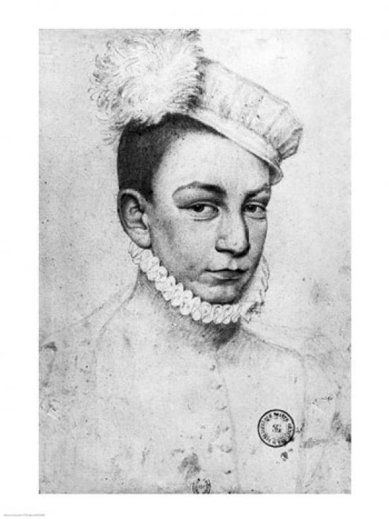 Picture of Posterazzi BALXIR346666 Portrait of King Charles IX of France 1561 Poster Print by Francois Clouet - 18 x 24 in.