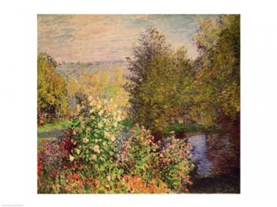 Picture of Posterazzi BALXIR37524LARGE A Corner of The Garden at Montgeron 1876-7 Poster Print by Claude Monet - 36 x 24 in. - Large