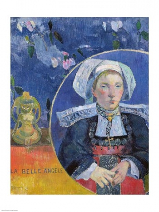 Picture of Posterazzi BALXIR38917LARGE The Beautiful Angel Poster Print by Paul Gauguin - 24 x 36 in. - Large