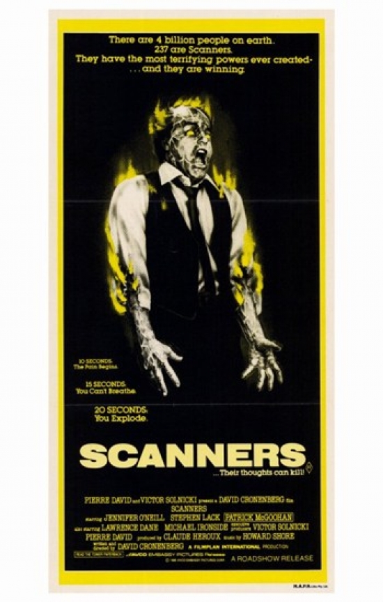 Scanners Movie Poster - 11 x 17 in.