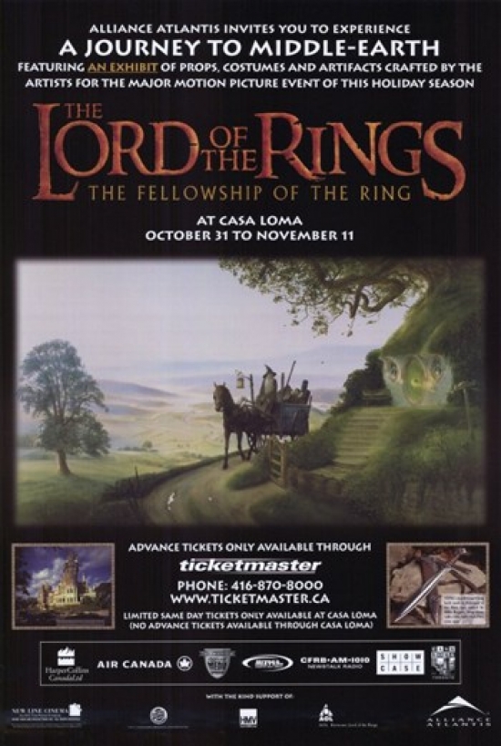 MOV247901 Lord of the Rings Fellowship of the Ring Movie Poster - 11 x 17 in.