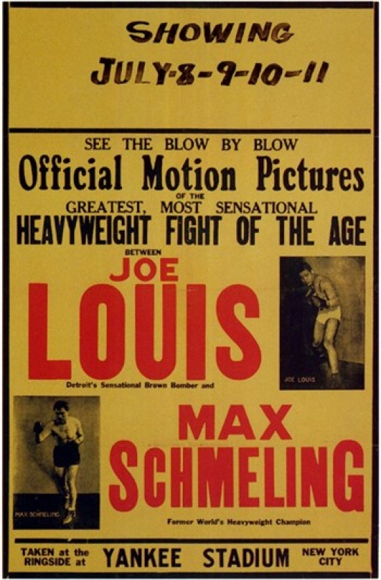 Joe Louis & Max Schmeling Movie Poster - 11 x 17 in.