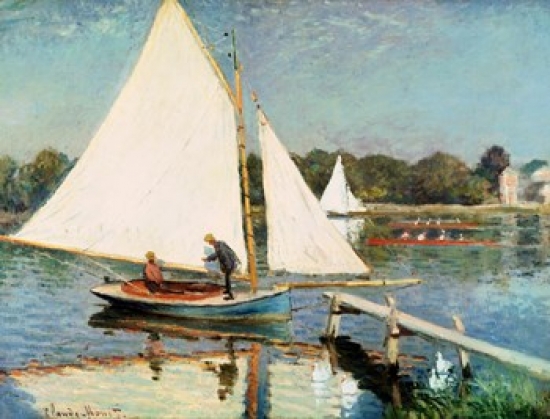 Picture of Posterazzi BALXIR71351M Sailing at Argenteuil C.1874 Poster Print by Claude Monet - 26.25 x 20 in.