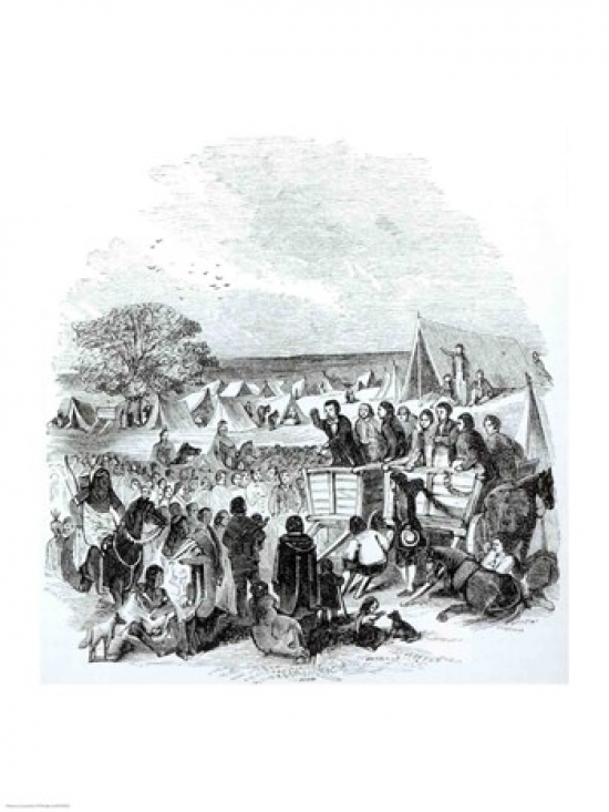 Joseph Smith Preaching in The Wilderness Poster Print - 18 x 24 in.