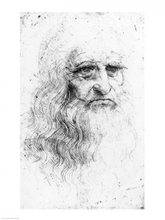 Self Portrait Poster Print by Leonardo Da Vinci - 24 x 36 in. - Large