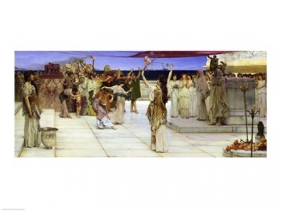 BALXKH141017LARGE A Dedication To Bacchus 1889 Poster Print by Sir Lawrence Alma-Tadema - 36 x 24 in. - Large