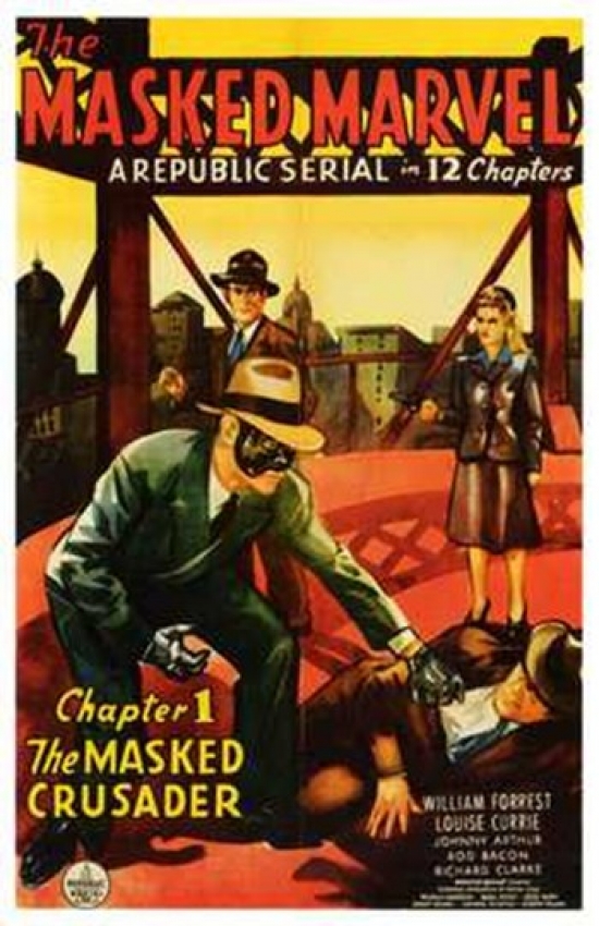 The Masked Marvel Movie Poster - 11 x 17 in.