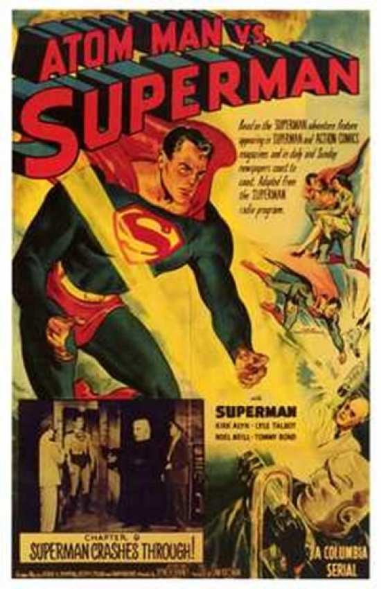 Atom Man Vs Superman Movie Poster - 11 x 17 in.
