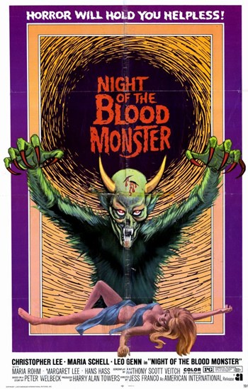 MOV204430 Night of Blood Monster Movie Poster - 11 x 17 in.