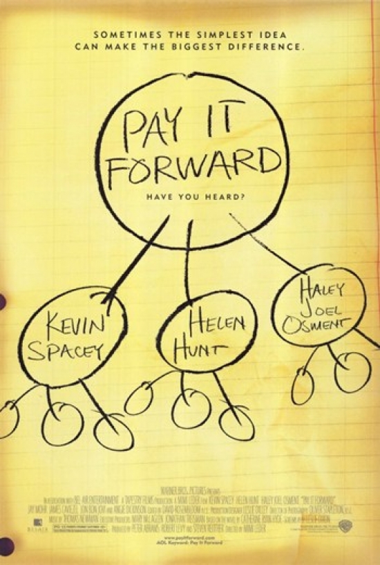 MOV204584 Pay It Forward Movie Poster - 11 x 17 in.