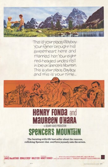 Spencers Mountain Movie Poster - 11 x 17 in.