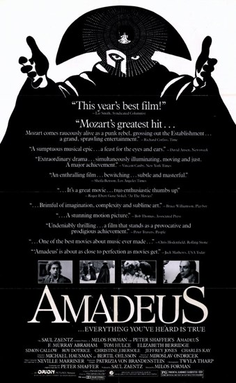 Amadeus Movie Poster - 11 x 17 in.