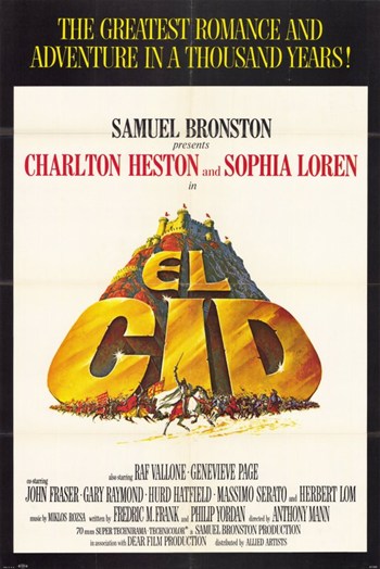 El Cid Movie Poster - 11 x 17 in.