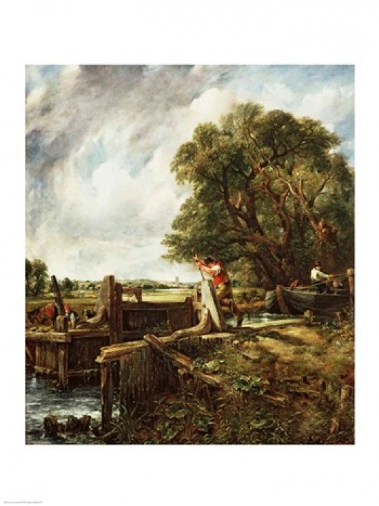 The Lock 1824 Poster Print by John Constable - 18 x 24 in.