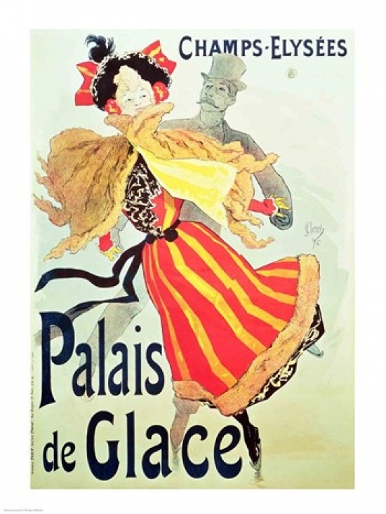 BALBAL4641LARGE Ice Palace Champs Elysees Paris 1893 Poster Print by Jules Cheret - 24 x 36 in. - Large