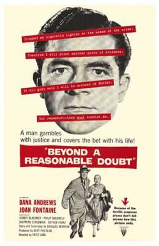 MOV209608 Beyond a Reasonable Doubt Movie Poster - 11 x 17 in.
