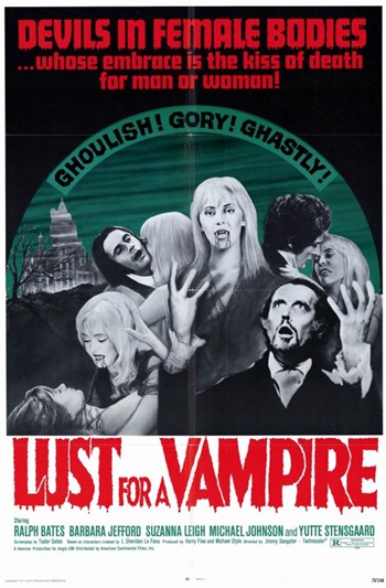 Lust for a Vampire Movie Poster - 11 x 17 in.