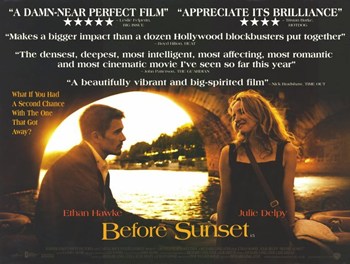 Before Sunset Movie Poster - 17 x 11 in.