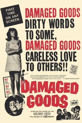Damaged Goods Movie Poster - 11 x 17 in.
