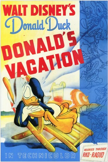 Donalds Vacation Movie Poster - 11 x 17 in.
